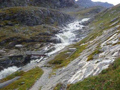 016-Venediger Hoehenweg - Blick zurueck zum Keesbach